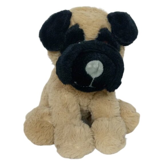 Animal Adventure Beige Pug Puppy Dog Plush Stuffed Animal 2018 8" - Picture 1 of 8